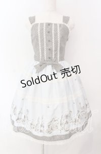 Innocent World / アンティークパフュームボトルジャンパースカート  サックス O-25-09-06-004-IW-OP-IG-OS