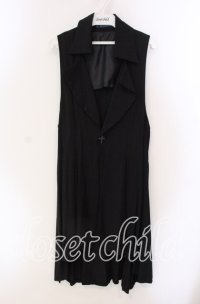 Moi-meme-Moitie / M+CROIXタックジレ Men ブラック O-25-09-06-040-MO-TO-OW-OS