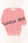 Jane Marple / Tiara EMB puff sleeve カーディガン M アカ O-25-09-06-044-JM-TO-OW-OS