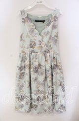 an another angelus / 水彩フラワーノースリワンピース F グリーン系 O-25-09-06-046-CA-OP-OW-ZT512