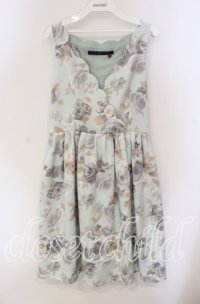 an another angelus / 水彩フラワーノースリワンピース F グリーン系 O-25-09-06-046-CA-OP-OW-ZT512