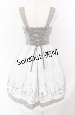 画像5: Innocent World / アンティークパフュームボトルジャンパースカート  サックス O-25-09-06-004-IW-OP-IG-OS