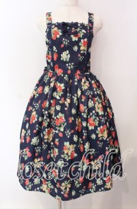 axes femme kawaii / クラシックベリージャンスカ M ネイビー O-25-09-06-005-AX-OP-OW-OS