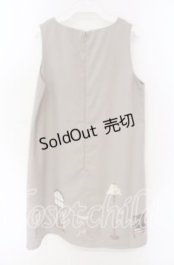 画像4: de cora fi.n.t / 家具プリントジャンパースカート F ベージュ O-25-09-06-052-LO-OP-OW-ZT180