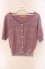 F i.n.t / リボンボタンカーディガン F ラベンダー O-25-09-06-055-CA-TO-OW-ZT007