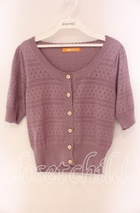 F i.n.t / リボンボタンカーディガン F ラベンダー O-25-09-06-055-CA-TO-OW-ZT007