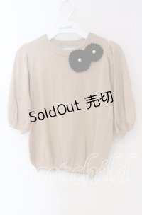 Maison de FLEUR Petite Robe canone / 餞おくるフラワーニット F ベージュ O-25-09-06-056-EL-TO-OW-ZT057