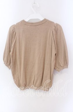 画像3: Maison de FLEUR Petite Robe canone / 餞おくるフラワーニット F ベージュ O-25-09-06-056-EL-TO-OW-OS