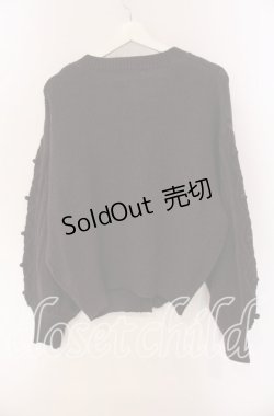 画像3: Maison de FLEUR Petite Robe canone / カヌレをつまむカーディガン F ダークブラウン O-25-09-06-057-EL-TO-OW-OS