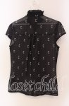 画像3: 【SALE】KILL STAR / ムーン総柄シアーブラウス S ブラック O-25-09-06-058-SL-BL-OW-ZT259 (3)
