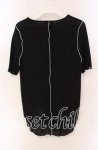 画像2: 【SALE】Candy Stripper / SEE THROUGH WAVY RIB H/S トップス 2 ブラック O-25-09-06-059-PU-TO-OW-ZT101 (2)