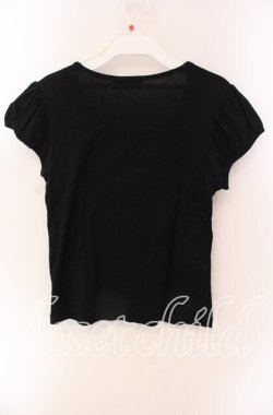 画像3: BPN / レース配色パフスリTシャツ M ブラック O-25-09-06-060-GO-TO-OW-OS