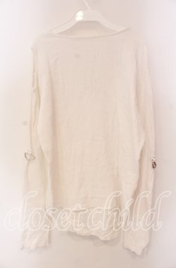 画像3: Drug Honey / 肩あきガーゼシャツ  ホワイト O-25-09-06-062-PU-TO-OW-OS