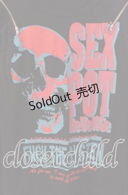 画像2: SEX POT ReVeNGe / ショルダージップロングカットソー  ブラック O-25-09-06-063-SP-TO-OW-OS