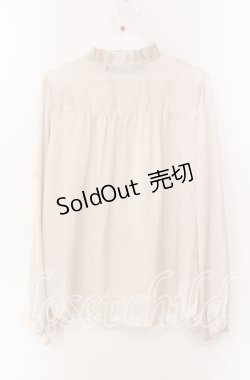 画像3: an another angelus / リボン配色サテンブラウス F ベージュ O-25-09-06-065-CA-BL-OW-OS