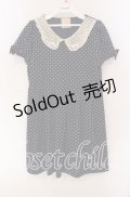 an another angelus / レース襟ドットワンピース F ネイビー O-25-09-06-066-CA-OP-OW-OS
