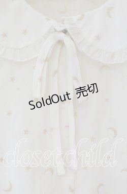 画像2: F i.n.t / ムーン＆スターフロッキーブラウス F アイボリー O-25-09-06-067-CA-BL-OW-OS