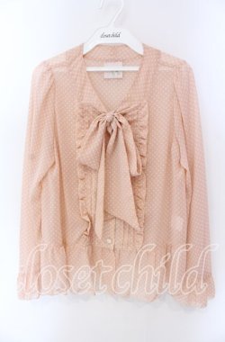 画像1: an another angelus / ボウタイドットブラウス F ピンク O-25-09-06-068-CA-BL-OW-OS