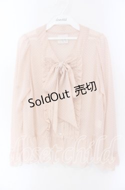 画像1: an another angelus / ボウタイドットブラウス F ピンク O-25-09-06-068-CA-BL-OW-OS