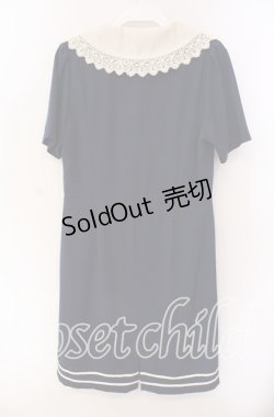 画像3: an another angelus / スカーフカラーマリン半袖ワンピース F ネイビー O-25-09-06-069-CA-OP-OW-OS
