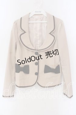 画像1: Penderie / リボンポケットジャケット F ベージュ O-25-09-06-072-LO-JA-OW-OS