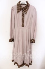 axes femme / デリスショコラシャツワンピース F ピンク O-25-09-06-076-AX-OP-OW-ZT490