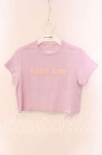 lilLilly / DAYSY GIRL Tシャツ F ラベンダー O-25-09-06-082-LO-TO-OW-ZT256