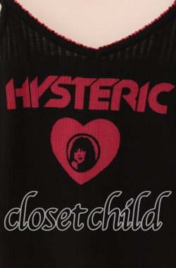画像2: HYSTERIC GLAMOUR / POWER LOVE キャミソール  ブラック×ピンク O-25-09-06-084-PU-TO-OW-OS