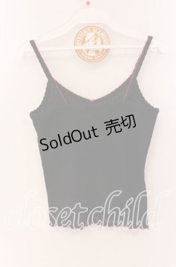 画像3: HYSTERIC GLAMOUR / POWER LOVE キャミソール  ブラック×ピンク O-25-09-06-084-PU-TO-OW-OS