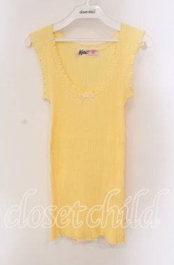 画像1: Katie / UNDER PRETTIES tanktop  イエロー O-25-09-06-087-LO-TO-OW-OS