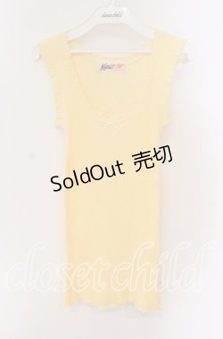 画像1: Katie / UNDER PRETTIES tanktop  イエロー O-25-09-06-087-LO-TO-OW-OS