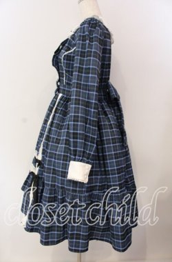 画像3: axes femme kawaii / タータンチェックワンピース M ブルー O-25-09-06-007-AX-OP-OW-OS