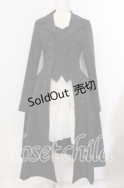 画像1: ATELIER BOZ / ロングローランドジャケット  ブラック O-25-09-06-010-EL-CO-OW-OS