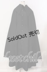 ATELIER BOZ / エディンバラマント付コート【お直しあり】  ブラック O-25-09-06-011-EL-CO-OW-OS