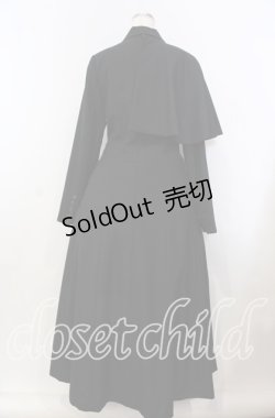画像4: BPN / ハーフケープ付きロングコート M ブラック O-25-09-06-012-GO-CO-OW-OS