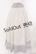 Kurumi Collaboration / グレイスフルコルセット風ロングスカート L ラベンダー O-25-09-06-014-LO-SK-IG-OS
