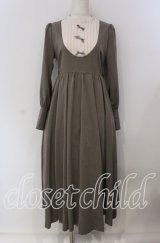 Maison de FLEUR Petite Robe canone / カノンレトロワンピース S ブラウン O-25-09-06-019-EL-OP-OW-OS