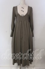 画像1: Maison de FLEUR Petite Robe canone / カノンレトロワンピース S ブラウン O-25-09-06-019-EL-OP-OW-OS (1)