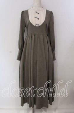 画像1: Maison de FLEUR Petite Robe canone / カノンレトロワンピース S ブラウン O-25-09-06-019-EL-OP-OW-OS