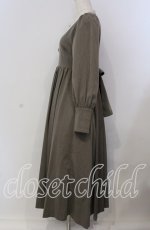 画像3: Maison de FLEUR Petite Robe canone / カノンレトロワンピース S ブラウン O-25-09-06-019-EL-OP-OW-OS (3)