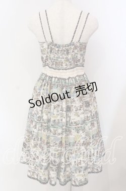画像3: axes femme POETIQUE / ミッキー&ミニー総柄ワンピース M キナリ O-25-09-06-020-AX-OP-OW-OS