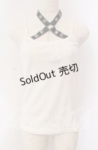 GLAVIL / 合皮ベルト付きキャミソール F ホワイト O-25-09-06-024-PU-TO-YM-OS