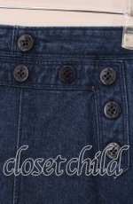 画像2: 【SALE】Fi.n.t / マリンパンツ風デニムミニスカート  インディゴ O-25-09-08-039-CA-SK-IG-ZT007 (2)