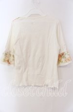 画像3: 【SALE】PINK HOUSE / 花柄切り替えＴシャツ Ｍ シロ O-25-09-08-004-LO-TO-IG-ZT078 (3)