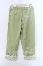 画像3: 【SALE】axes femme / マリンｘバラ刺繍デニムパンツ L グリーン O-25-09-08-045-AX-PA-OW-ZT086 (3)