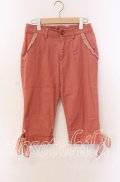 axes femme / フリルレースクロップドパンツ M オレンジ O-25-09-08-047-AX-PA-OW-OS