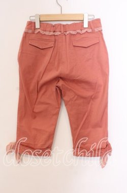 画像3: axes femme / フリルレースクロップドパンツ M オレンジ O-25-09-08-047-AX-PA-OW-OS