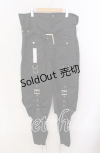 alice auaa / ナイロンカーゴパンツ 1 ブラック O-25-09-08-048-AA-PA-OW-OS