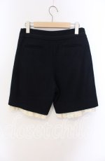 画像3: Jane Marple / ボタン配色ウールハーフパンツ M ネイビー O-25-09-08-049-JM-PA-OW-OS (3)