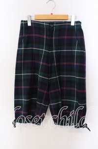 Jane Marple / タータンチェックハーフパンツ M グリーン O-25-09-08-050-JM-PA-OW-OS